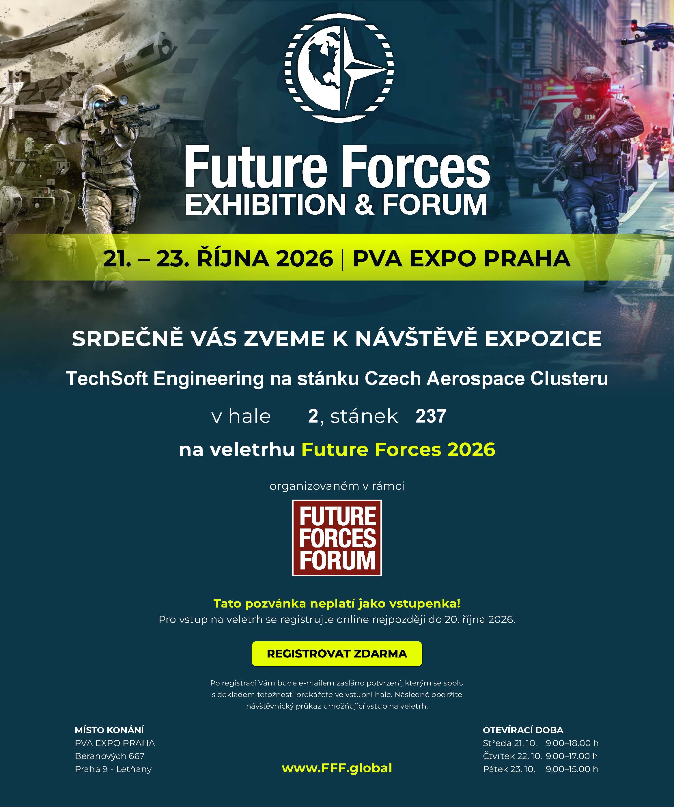Future Forces Exhibition & Forum 2026 - Pozvánka